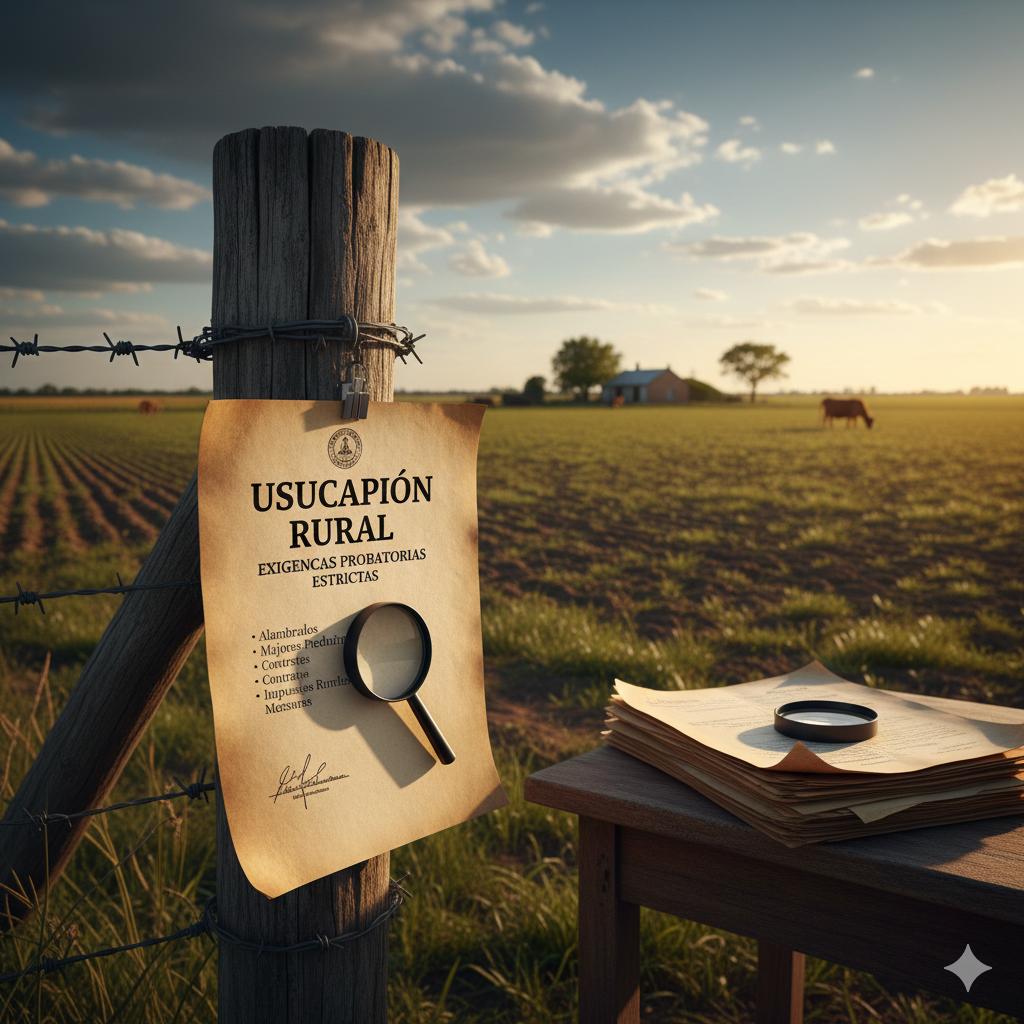 Usucapión rural en Córdoba: exigencias probatorias más estrictas